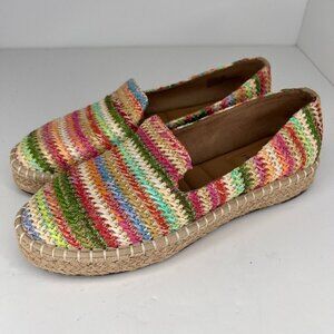Joie Womens 233154 CARA-SMG Multicolor Raffia Slip-On Size 9M Espadrilles